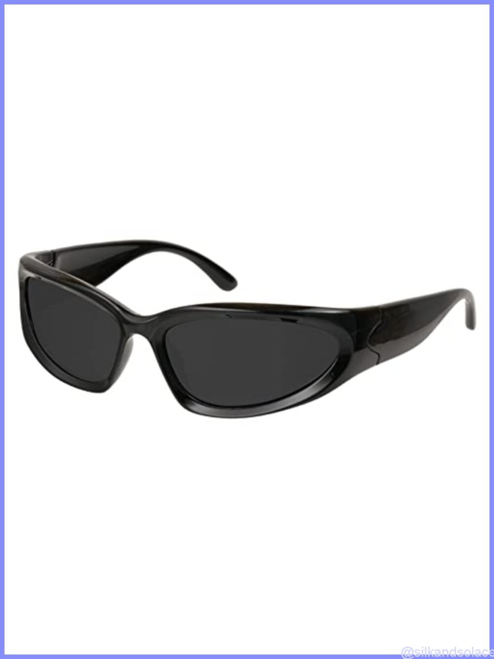 Women's Y2K Wrap Around Polarized Sunglasses UV Protection Retro Rave